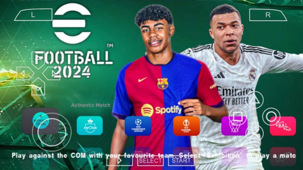 تحميل لعبة PES 2024 PPSSPP للاندرويد من ميديا فاير مجانا بحجم صغير